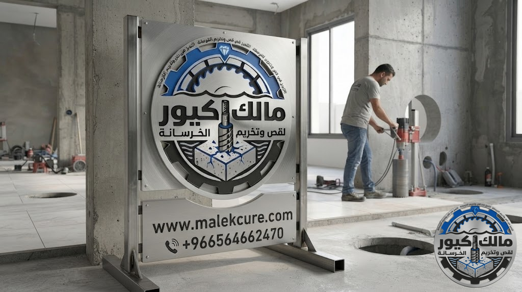تنفيذ تخريم الخرسانة للمصاعد والتمديدات في الجموم باستخدام الكور الماسي بأعلى دقة وسرعة