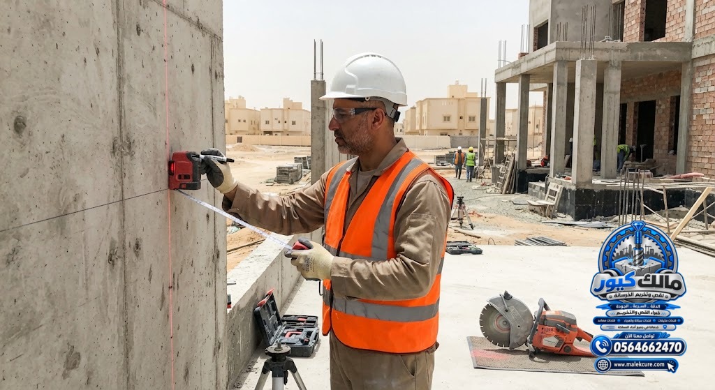 قص الخرسانة المسلحة بالمنشار الماسي بالليث