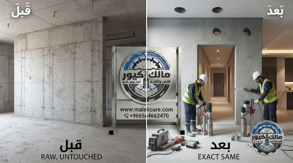 تنفيذ قص الخرسانة المسلحة وتخريم الجدران والأسقف في ينبع باستخدام أحدث تقنيات القص الماسي