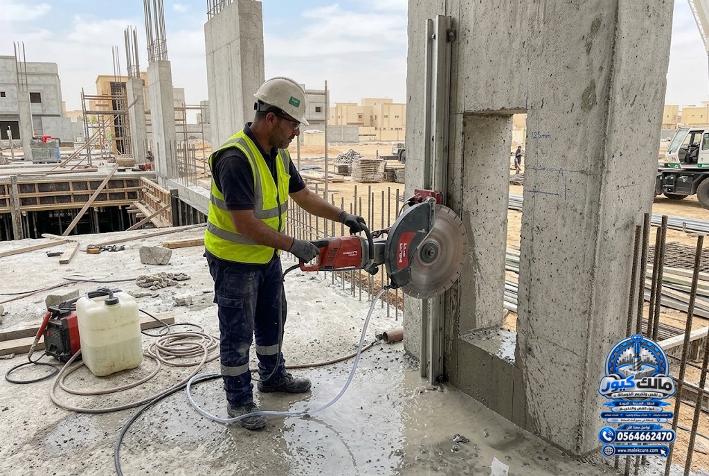 معدات قص الجدران والأرضيات الخرسانية في رابغ