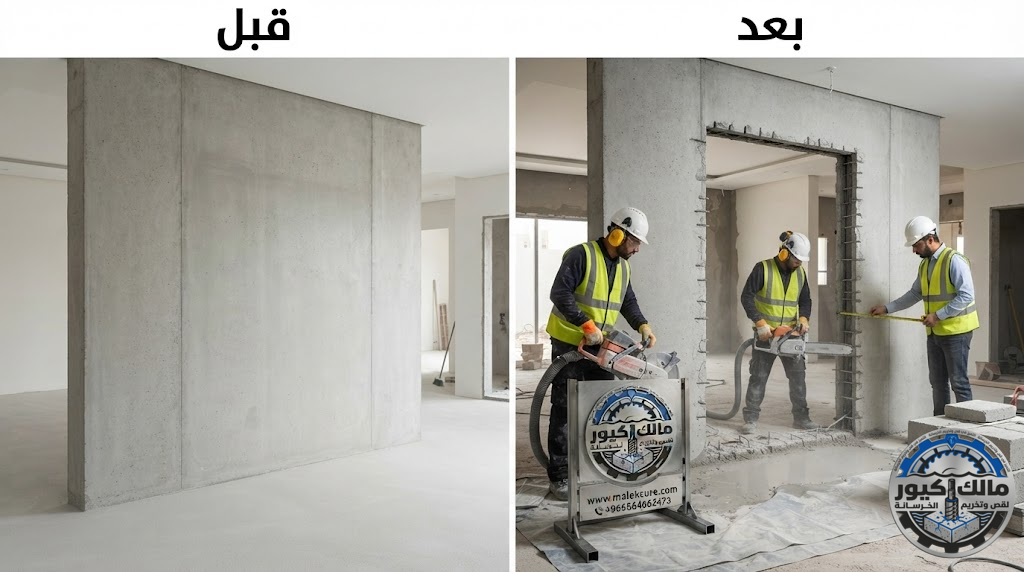 شركة مالك كيور تقدم خدمات قص جدران خرسانية حي الزاهر مكة المكرمة باستخدام أحدث أجهزة القص الماسي