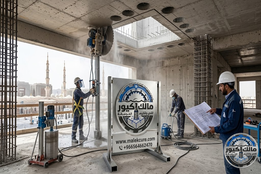 شركة مالك كيور تقدم خدمات فتحات مصاعد المدينة المنورة وقص الخرسانة المسلحة للمصاعد المنزلية والتجارية