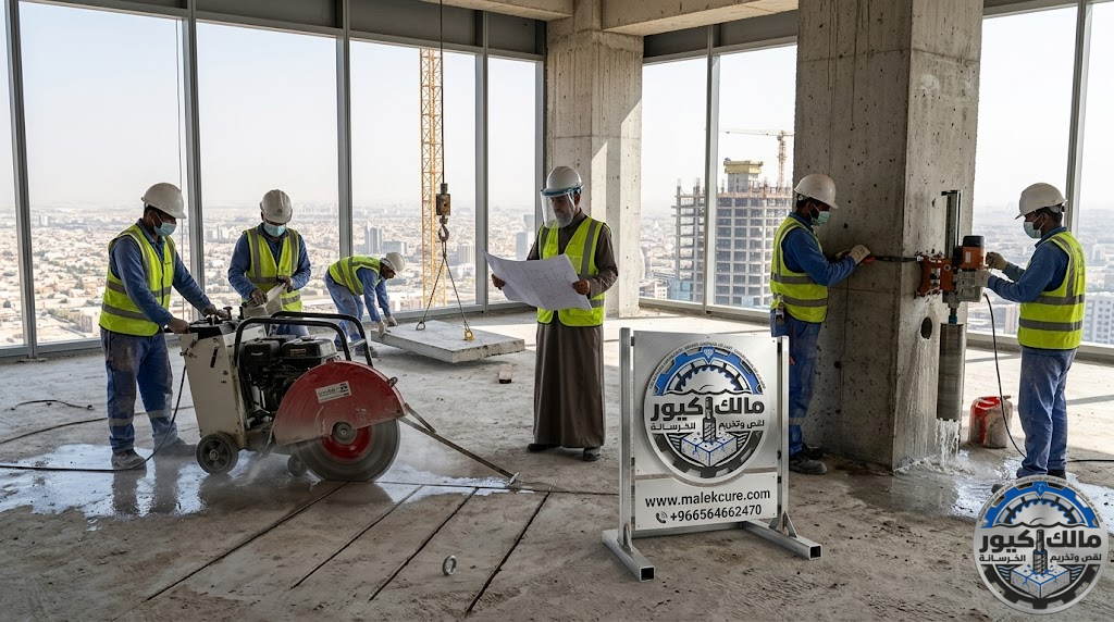مقاول أعمال خرسانة احترافية بالسعودية يقدم خدمات صب الخرسانة المسلحة وقص وتخريم الخرسانة بأحدث المعدات