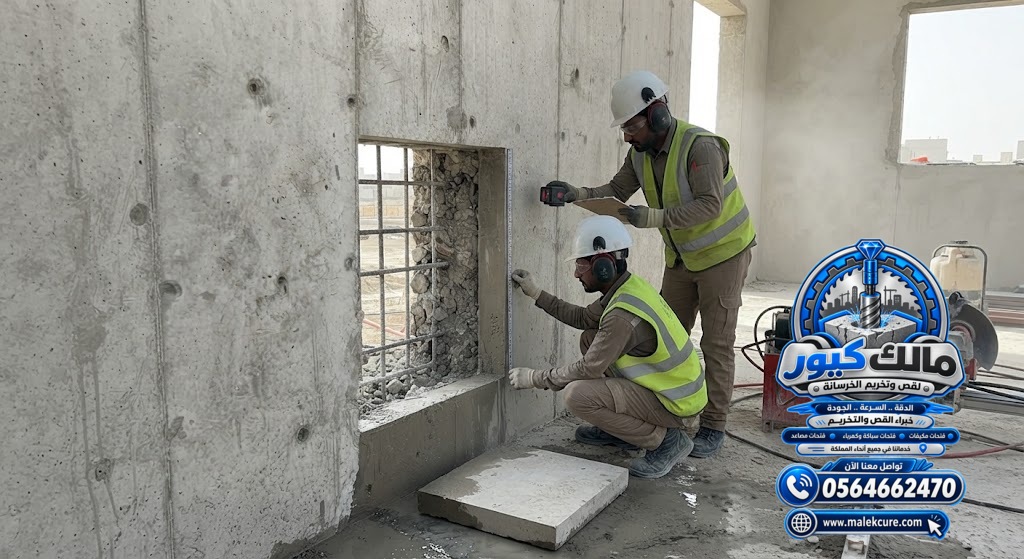 قص الخرسانة المسلحة بالليث