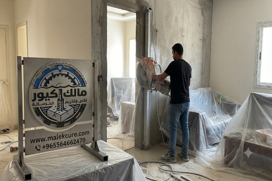 قص خرسانة للمنازل بالجموم بالمنشار الماسي