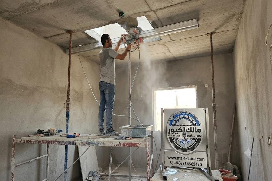 قص الجدران والأسقف الخرسانية للمنازل والفلل بالجموم